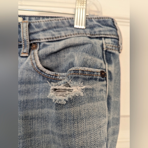 Abercrombie & Fitch Jeans 28x31 zip Fly Distressed ripped The A&F Skinny Faded - Picture 5 of 7
